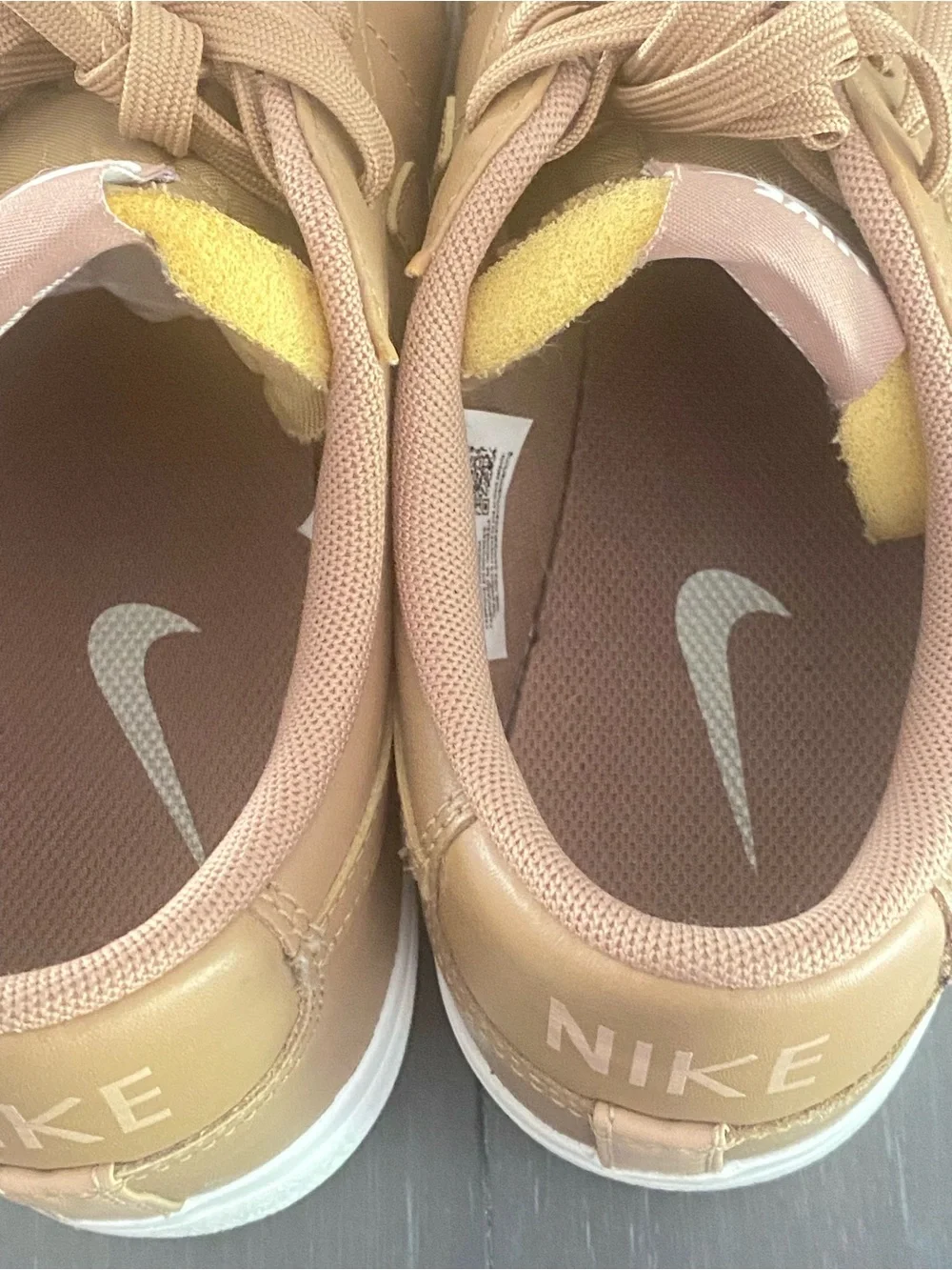 Nike Women’s Brown Platform Leather Sneakers